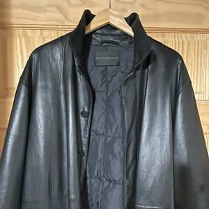 A beautiful three quarter length leather jacket
